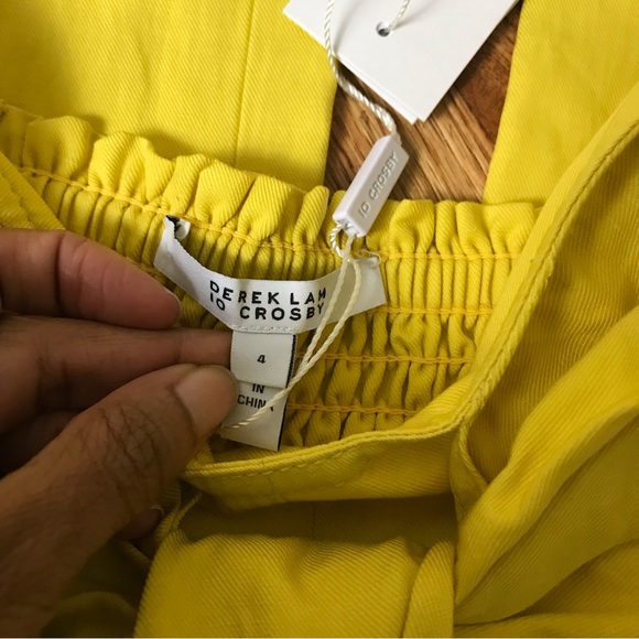 Derek Lam Alene Tie-Front Strapless Jumpsuit NWT - Picture 5 of 9